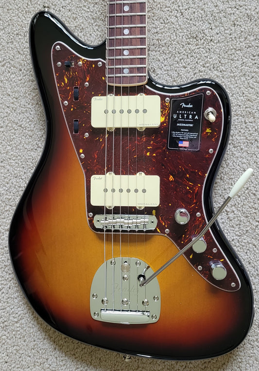 Fender American Ultra Jazzmaster Electric Guitar, Ultraburst, Premium Molded Hardshell Case