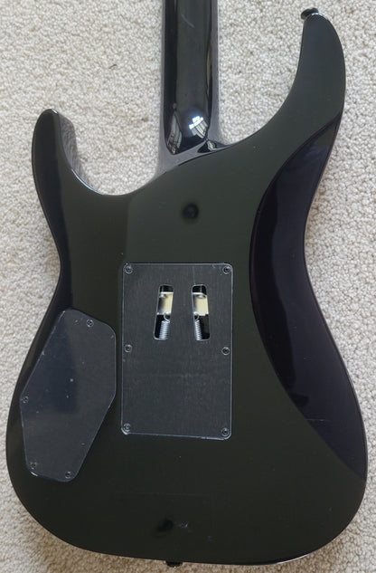 Kramer SM-1 Figured Electric Guitar, Black Denim Perimeter, New TKL Gig Bag