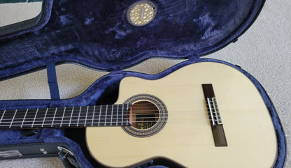 Cordoba 55FCE Negra Ziricote Spanish Classical Acoustic Electric Guitar, New HumiCase