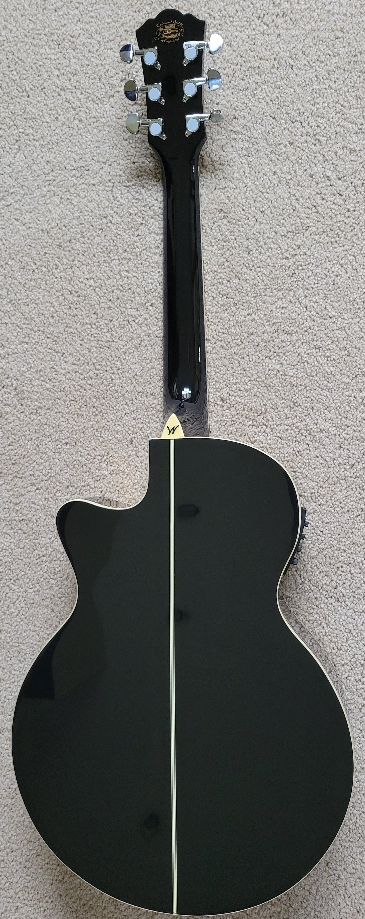Washburn EA10B-A Acoustic Electric Guitar, New Gig Bag