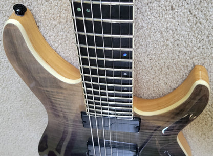 Schecter C-7 FR SLS Elite Electric Guitar, Black Fade Burst, New Hard Shell Case