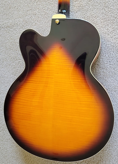 D'Angelico Excel EXL-1 Single Cutaway Hollowbody Electric Guitar, Vintage Sunburst