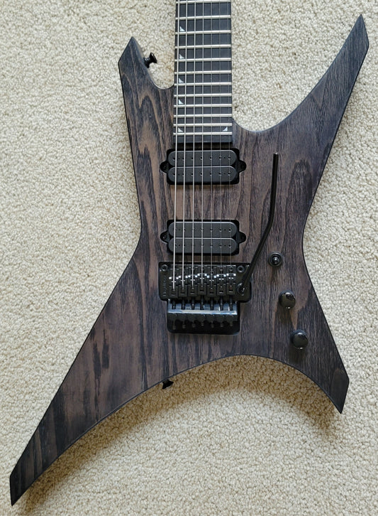 Jackson Pro Series Signature Dave Davidson Warrior WR7 Electric Guitar, Distressed Ash, New Gig Bag
