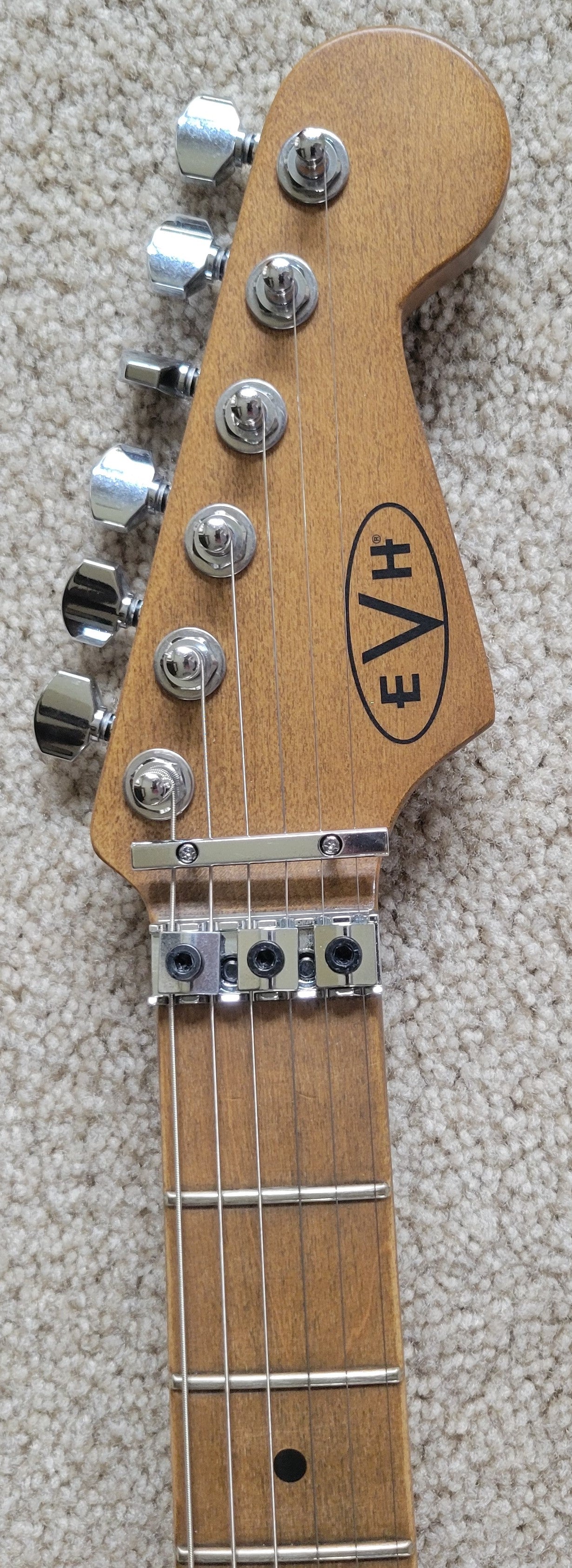 EVH Striped Series Frankenstein Frankie Electric Guitar, EVH Gig Bag