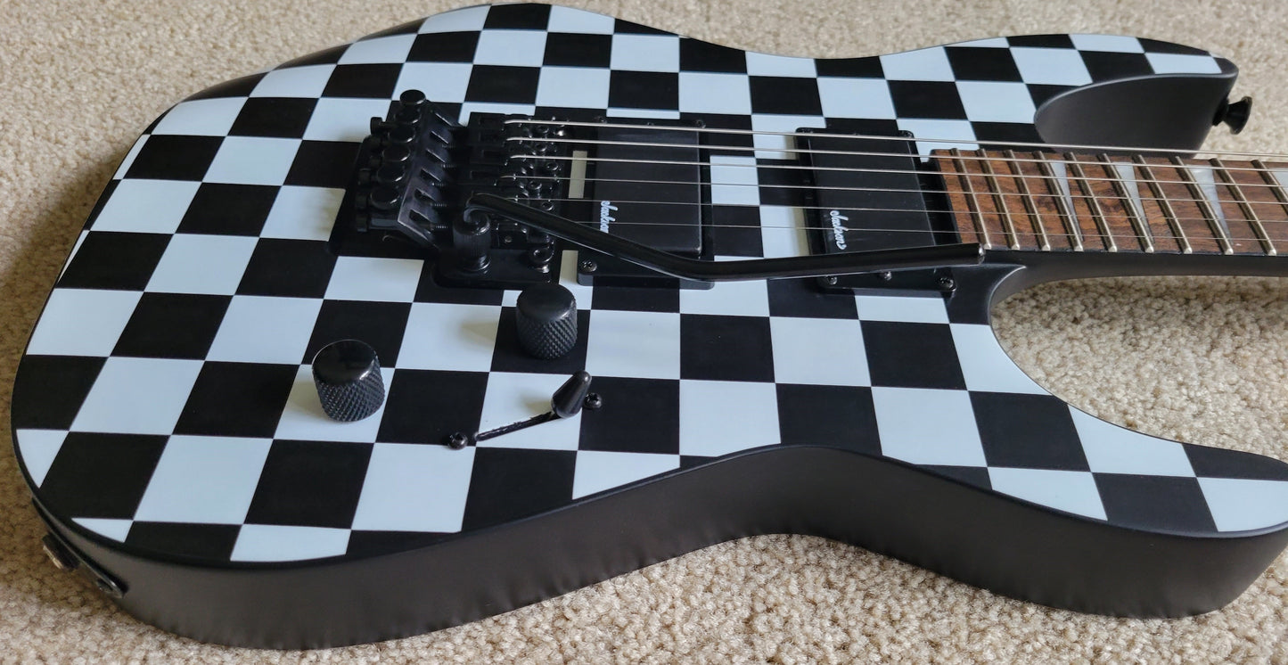 Jackson X Series Soloist SLX DX Electric Guitar, Checkered Past, New Hard Shell Case