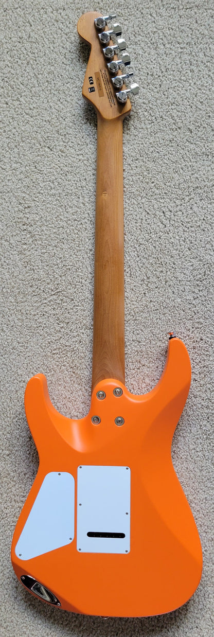 Charvel Pro Mod DK24 HSH 2PT CM Electric Guitar, Satin Orange Crush
