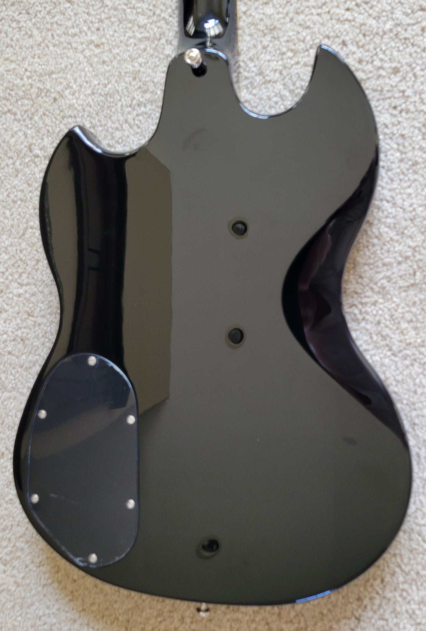 Guild S-100 Polara Electric Guitar, Jet Black Finish, Newark St. Collection