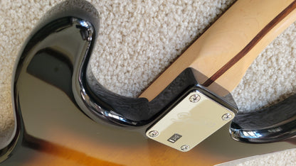 Fender Squier Bullet Stratocaster HSS Electric Guitar, Brown Sunburst, Hard Shell Case
