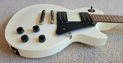 Epiphone Limited Edition Custom Shop Les Paul Studio Electric Guitar, Alpine White, Hard Shell Case