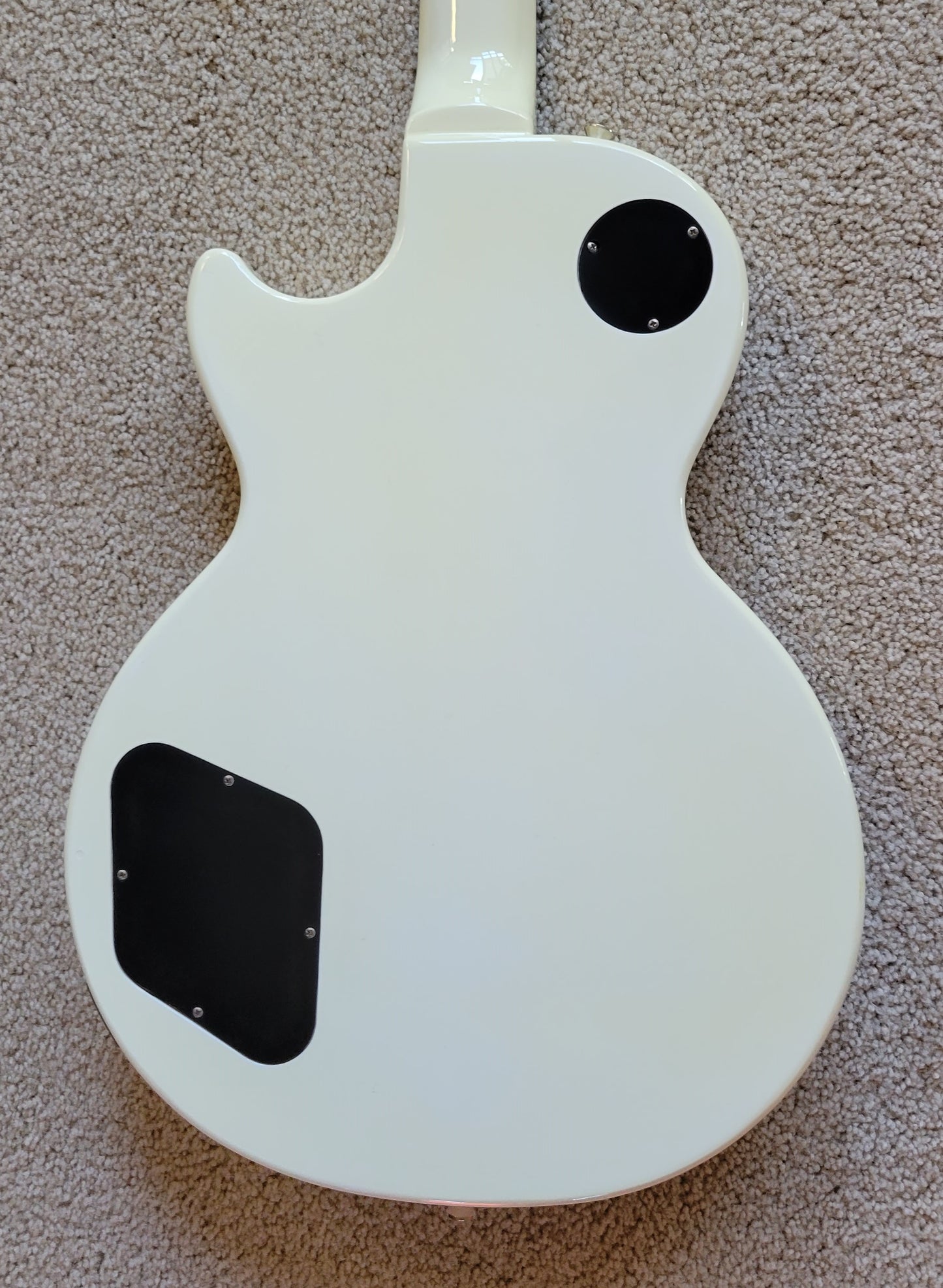 Epiphone Limited Edition Custom Shop Les Paul Studio Electric Guitar, Alpine White, Hard Shell Case