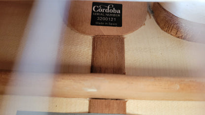 Cordoba 55FCE Spanish Thinbody Gipsy Kings Acoustic Electric Guitar, Honey Amber, HumiCase Hard Shell Case