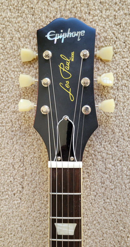Epiphone 1959 Les Paul Standard Electric Guitar, Aged Dark Cherry Burst, Epiphone Hard Shell Case