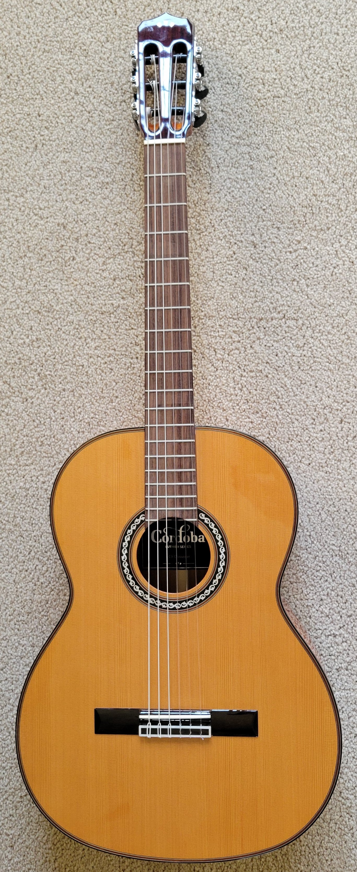 Cordoba C9 Crossover Traditional Fusion Nylon String Acoustic Guitar, Polyfoam Case