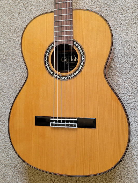 Cordoba C9 Crossover Traditional Fusion Nylon String Acoustic Guitar, Polyfoam Case