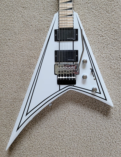 Jackson X Series Rhoads RRX24M Electric Guitar, White with Black Pinstripes, New Gig Bag
