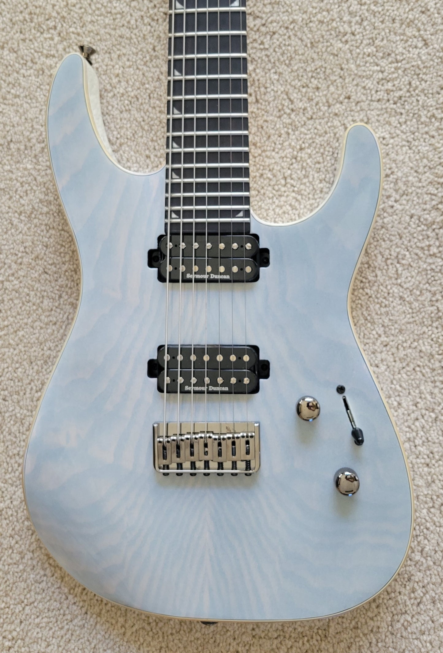 Jackson Pro Soloist SL7A MAH HT Electric Guitar, Unicorn White, New Hard Shell Case
