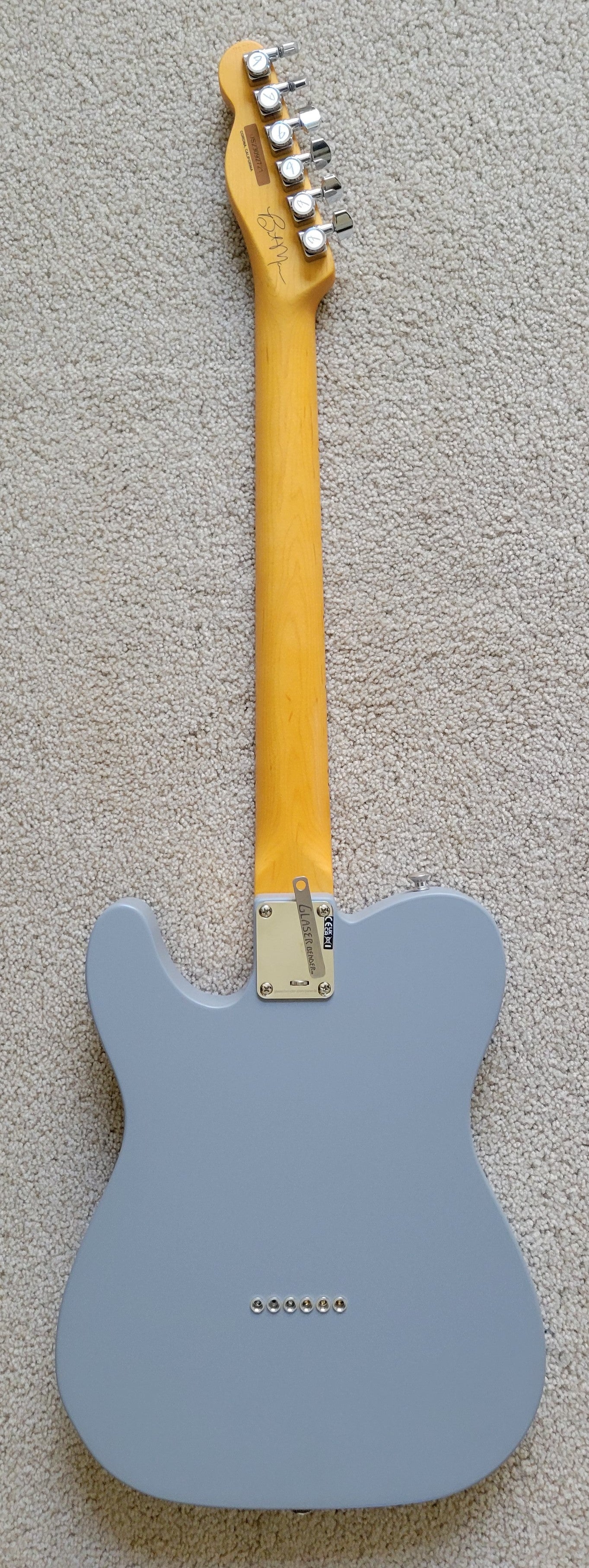 Fender Brent Mason Telecaster Electric Guitar, Primer Gray Satin, G&G Hard Shell Case