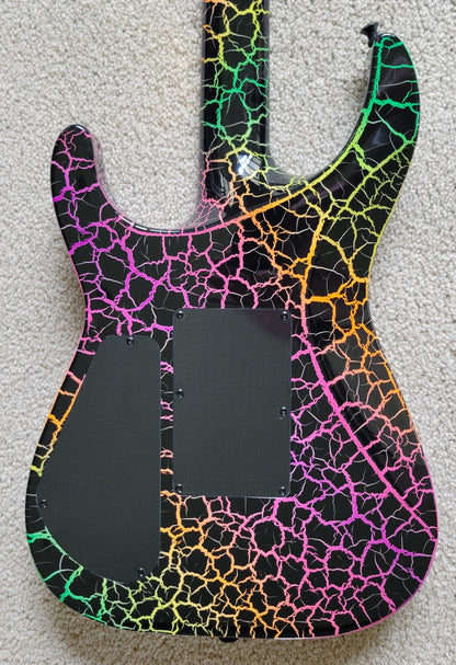 Jackson Pro Series Soloist SL3M Rainbow Crackle Electric Guitar, New Hard Shell Case