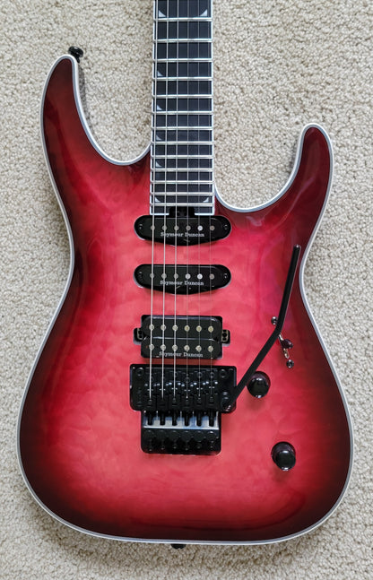 Jackson Pro Plus Series Soloist SLA3Q Electric Guitar, Fuschia Burst, New Gig Bag