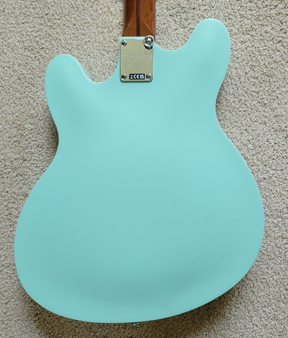 Fender Tom DeLonge Starcaster Electric Guitar, Surf Green, Hard Shell Case