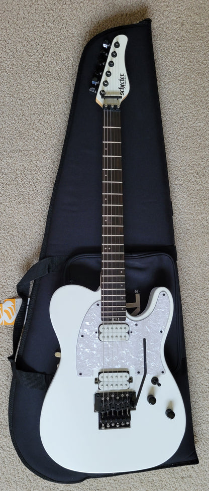 Schecter Sun Valley Super Shredder PT FR Electric Guitar, Metallic White, New Gig Bag