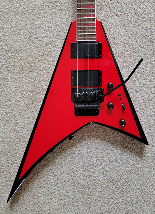 Jackson X Series Rhoads RRX24 Electric Guitar, Red with Black Bevels, New Gig Bag