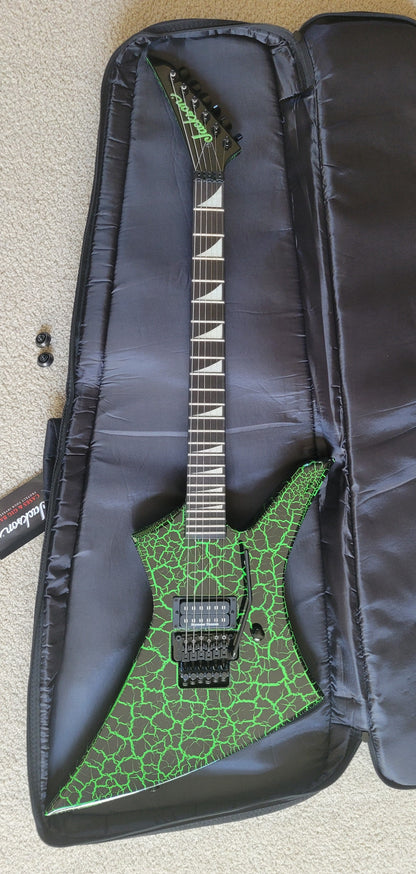 Jackson Pro Series Signature Brandon Ellis Kelly Electric Guitar, Green Crackle, New Gig Bag