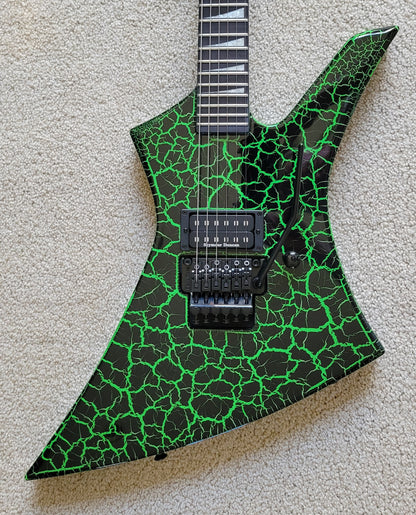 Jackson Pro Series Signature Brandon Ellis Kelly Electric Guitar, Green Crackle, New Gig Bag