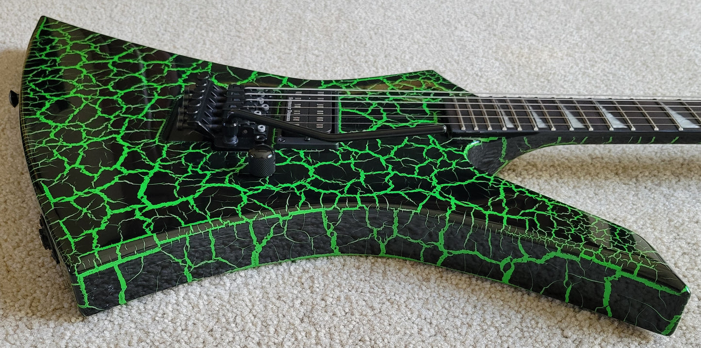 Jackson Pro Series Signature Brandon Ellis Kelly Electric Guitar, Green Crackle, New Gig Bag