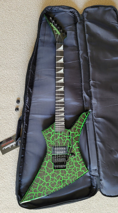 Jackson Pro Series Signature Brandon Ellis Kelly Electric Guitar, Green Crackle, New Gig Bag