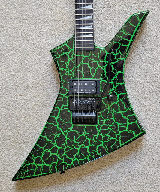 Jackson Pro Series Signature Brandon Ellis Kelly Electric Guitar, Green Crackle, New Gig Bag