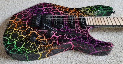 Jackson Pro Series Soloist SL3M Rainbow Crackle Electric Guitar