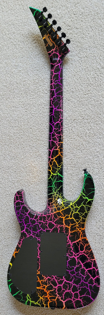 Jackson Pro Series Soloist SL3M Rainbow Crackle Electric Guitar