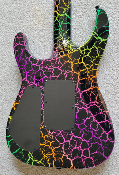 Jackson Pro Series Soloist SL3M Rainbow Crackle Electric Guitar