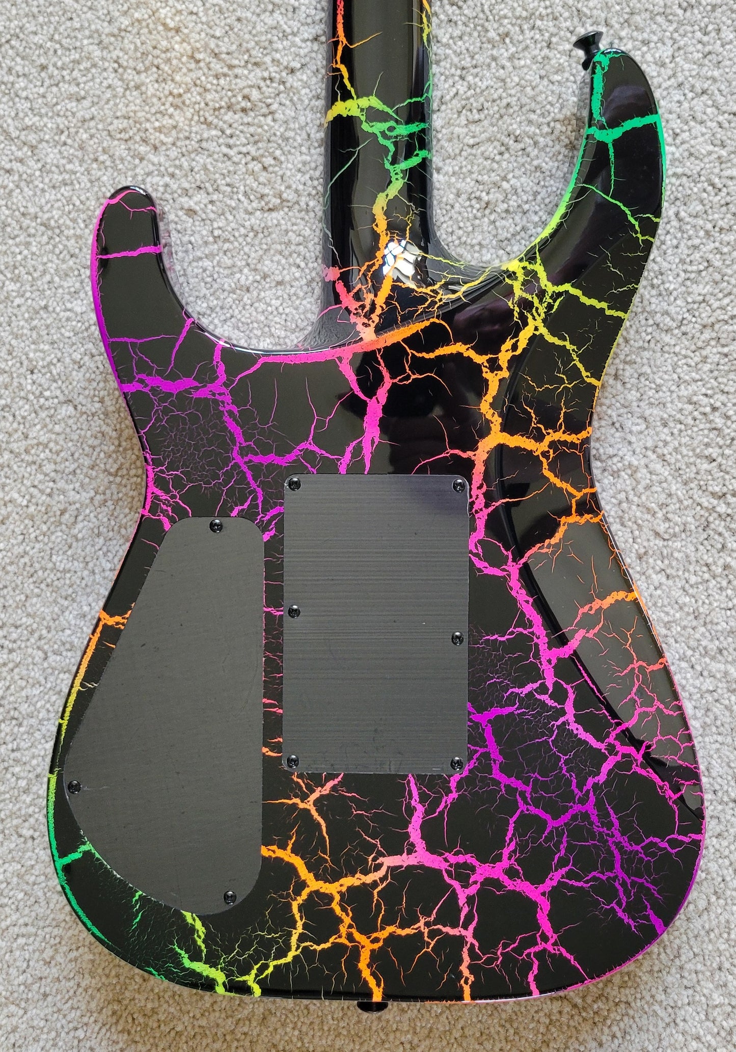 Jackson Pro Series Soloist SL3M Rainbow Crackle Electric Guitar