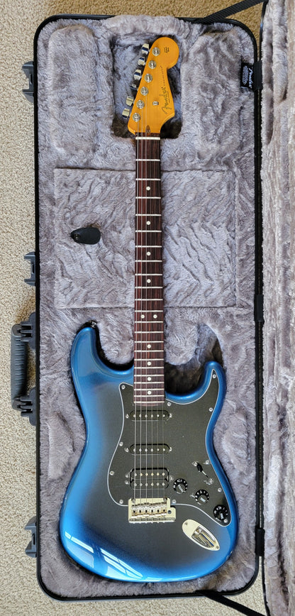 Fender American Professional II Stratocaster HSS Electric Guitar, Dark Night, Deluxe Molded Hardshell Case