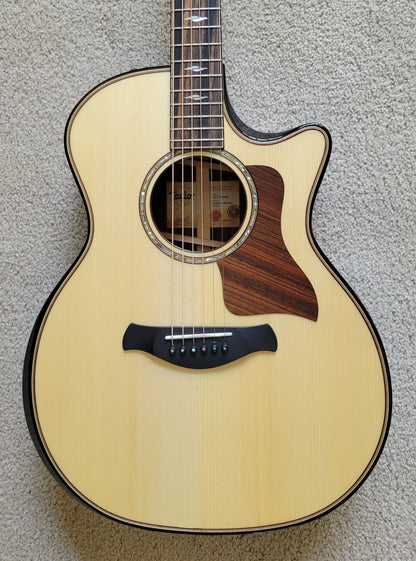 Taylor Builder's Edition 814ce Acoustic Electric Guitar, Natural Gloss, Hard Shell Case