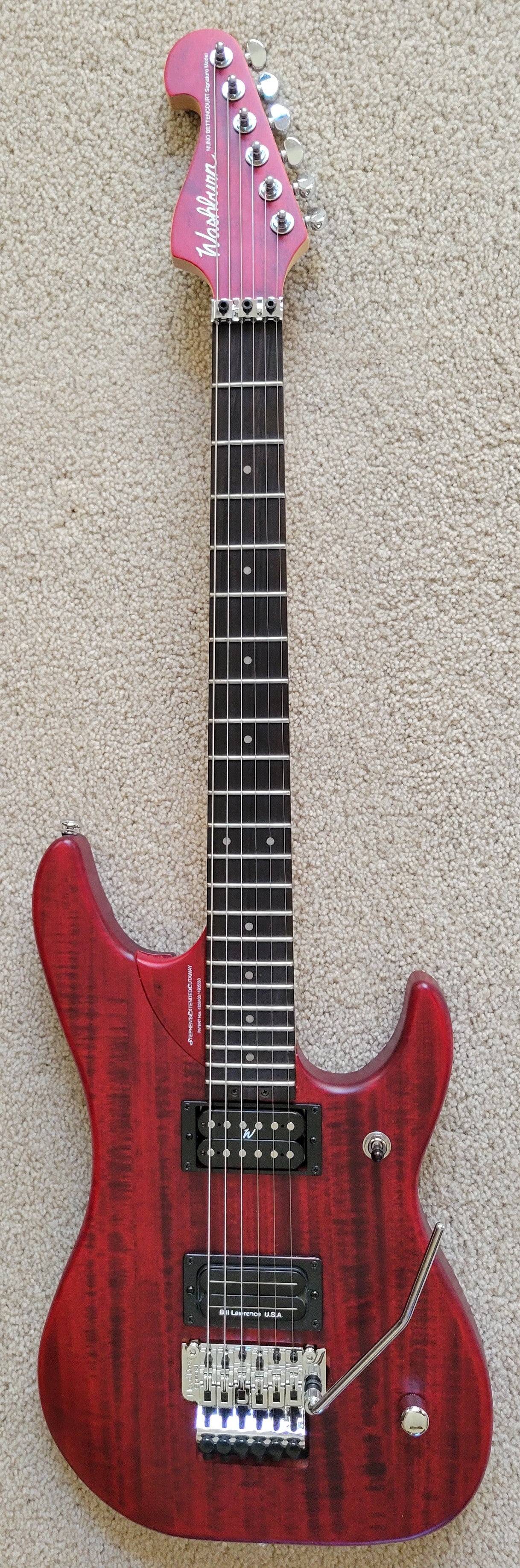 Washburn Nuno Bettencourt N24-Nuno Vintage Padauk Electric Guitar, Vintage Padauk Stain, Gig Bag