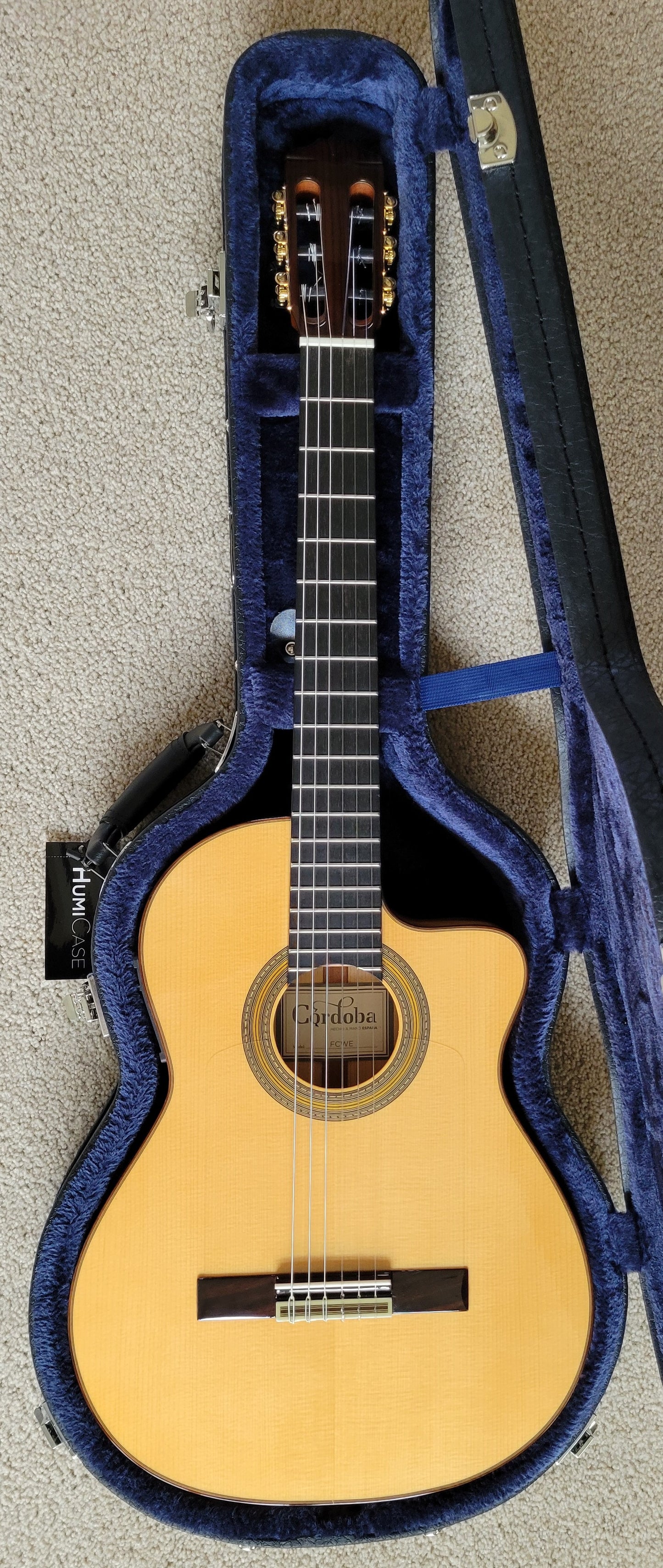 Cordoba FCWE Gipsy Kings Reissue Thinbody Flamenco Acoustic Electric Guitar, Humicase