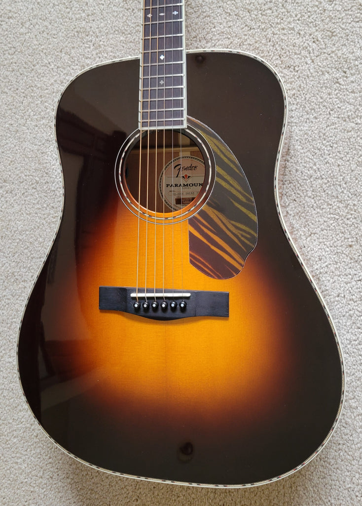 Fender Paramount PD-220E Dreadnought Acoustic Electric Guitar, 3