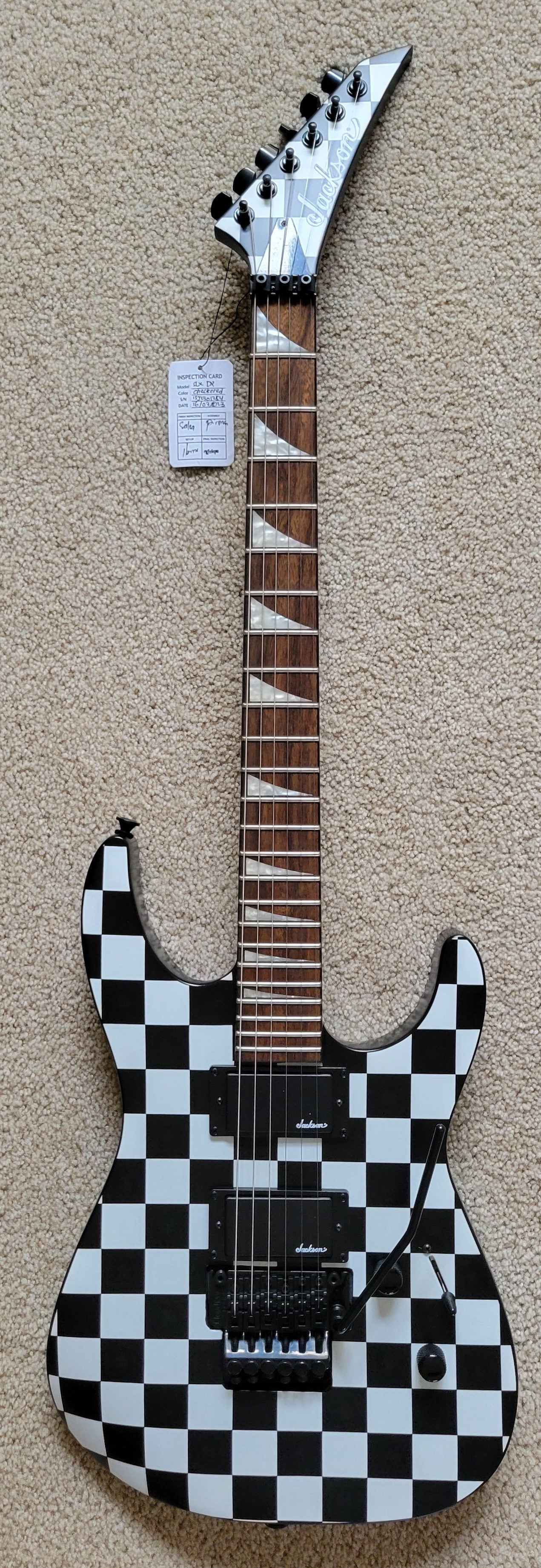 Jackson X Series Soloist SLX DX Electric Guitar, Checkered Past