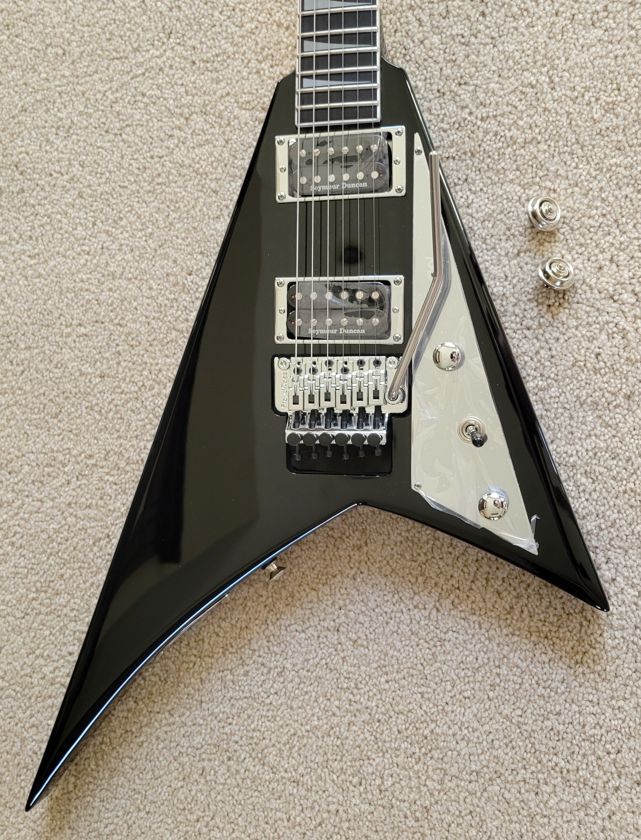 Jackson Pro Series Rhoads RR Electric Guitar, Gloss Black, New Gig Bag ...
