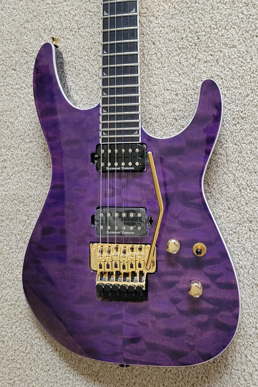 Jackson Pro Series Soloist SL2Q MAH Electric Guitar, Transparent Purple