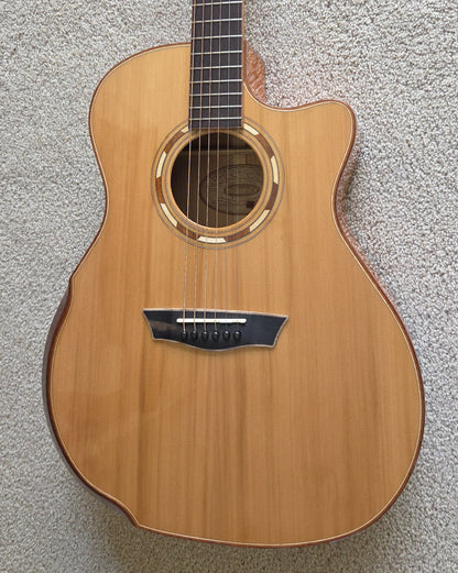 Washburn Comfort G66SCE Spalt Maple Acoustic Electric Guitar, Natural Gloss, New Gig Bag