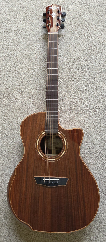 Washburn Comfort G55CE Koa Acoustic Electric Guitar, Natural Finish, New Gig Bag