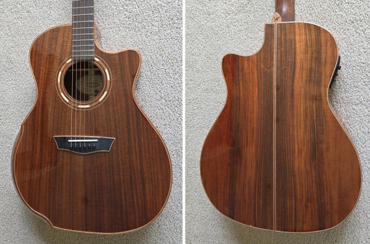 Washburn Comfort G55CE Koa Acoustic Electric Guitar, Natural Finish, New Gig Bag