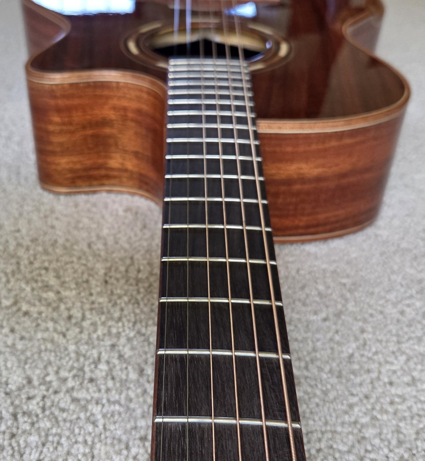 Washburn Comfort G55CE Koa Acoustic Electric Guitar, Natural Finish, New Gig Bag