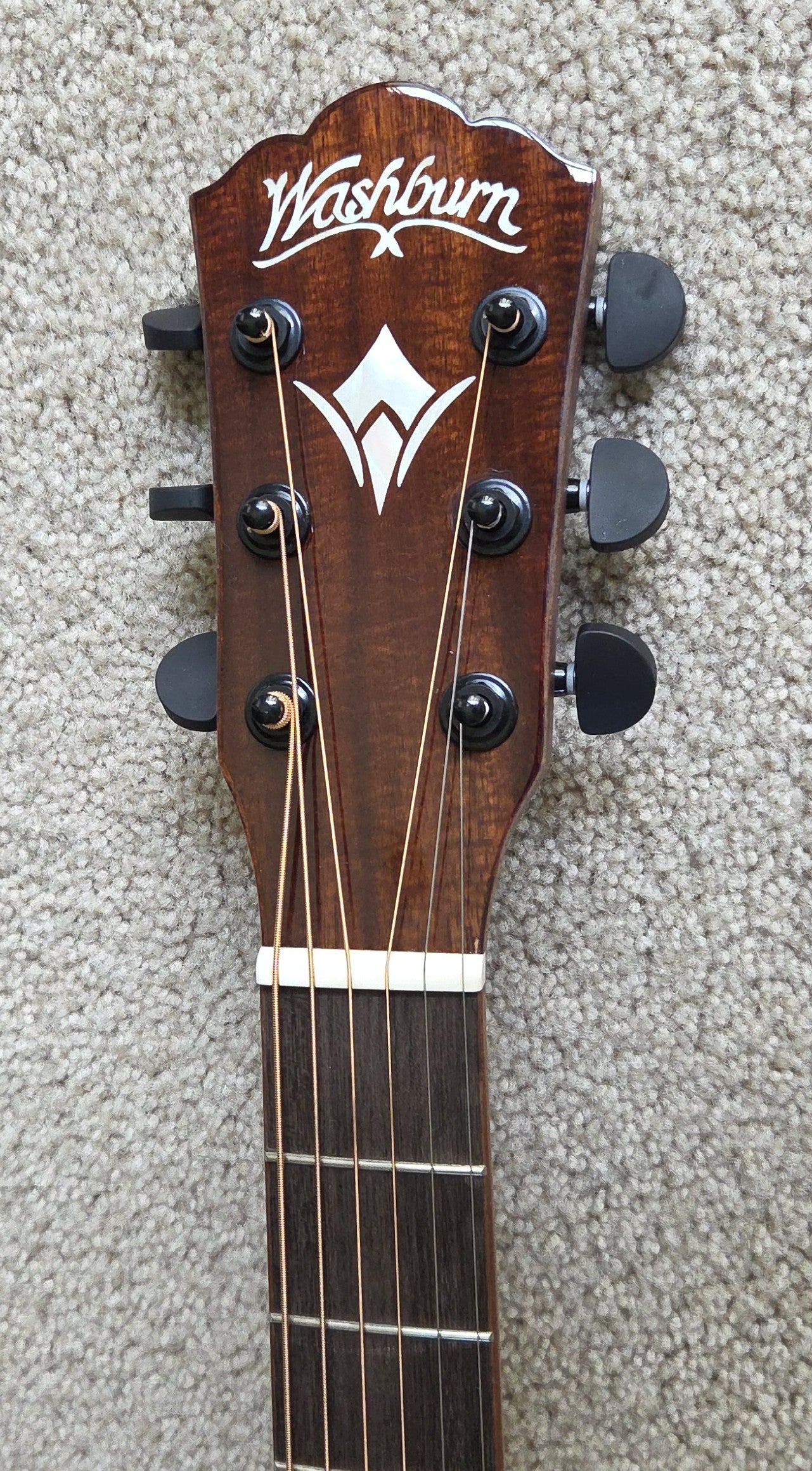 Washburn Comfort G55CE Koa Acoustic Electric Guitar, Natural Finish, New Gig Bag