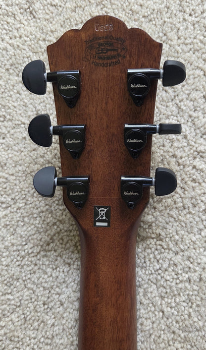 Washburn Comfort G55CE Koa Acoustic Electric Guitar, Natural Finish, New Gig Bag