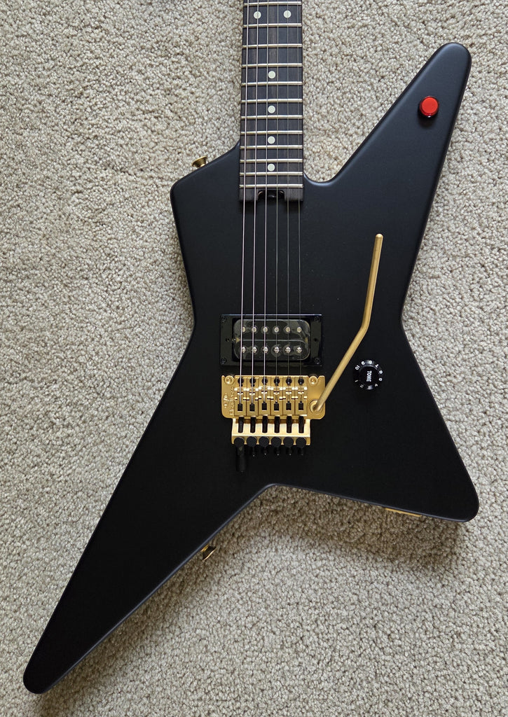 EVH Limited Edition Star Electric Guitar, Stealth Black with Satin